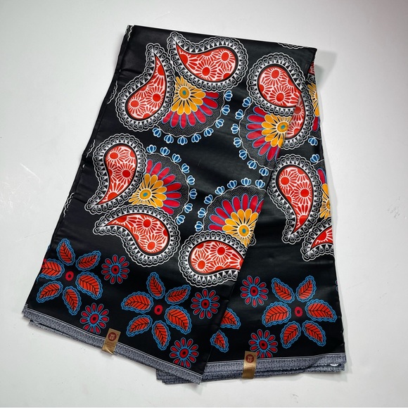 African Print Ankara Multicolor Cotton Fabric - Picture 1 of 2